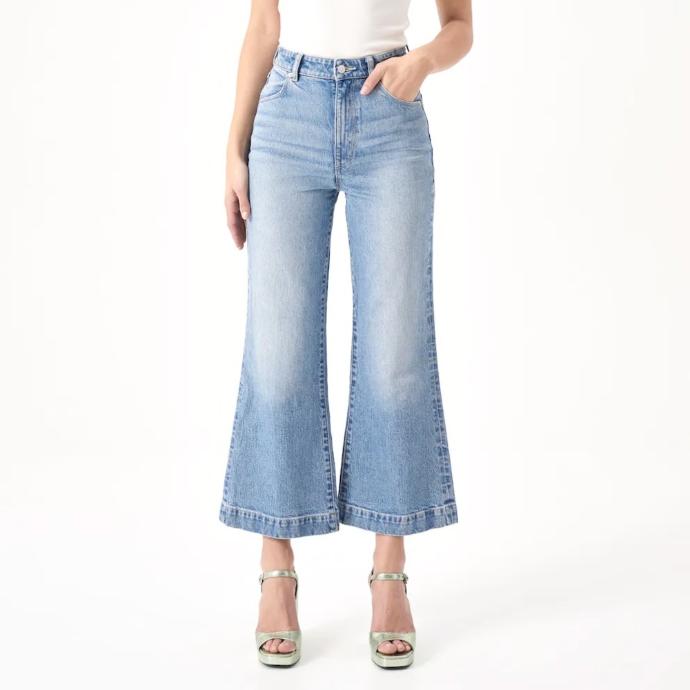 Rolla's Sailor High Rise Wide Leg Jean Lake Blue Mid Vintage Wash 29
